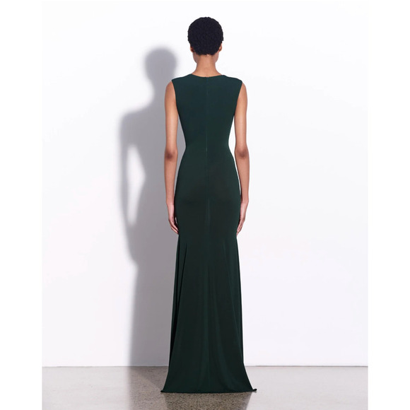 Alex Perry Sleeveless Cut Out Wrap Gown in Crepe Jersey US 8 - Picture 4 of 12